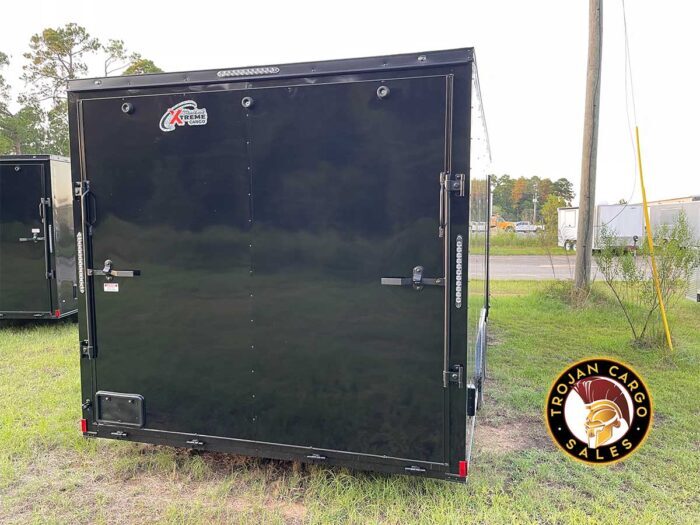 8.5X20 Xtreme Cargo Trailer Blackout Package Back Door