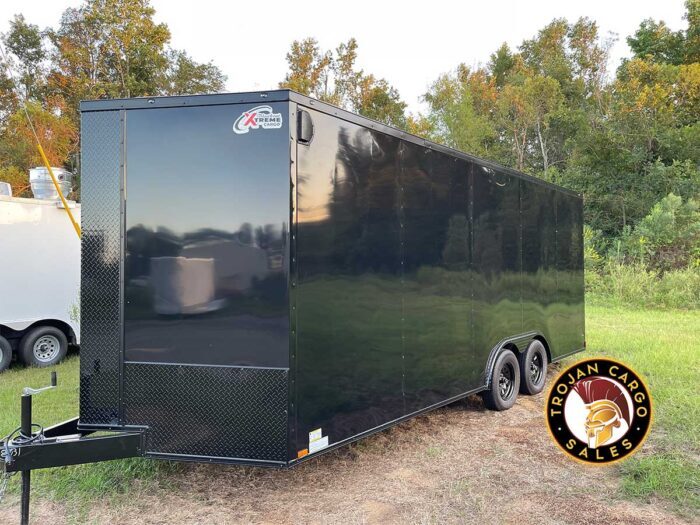 8.5X20 Xtreme Cargo Trailer Blackout Package Side View